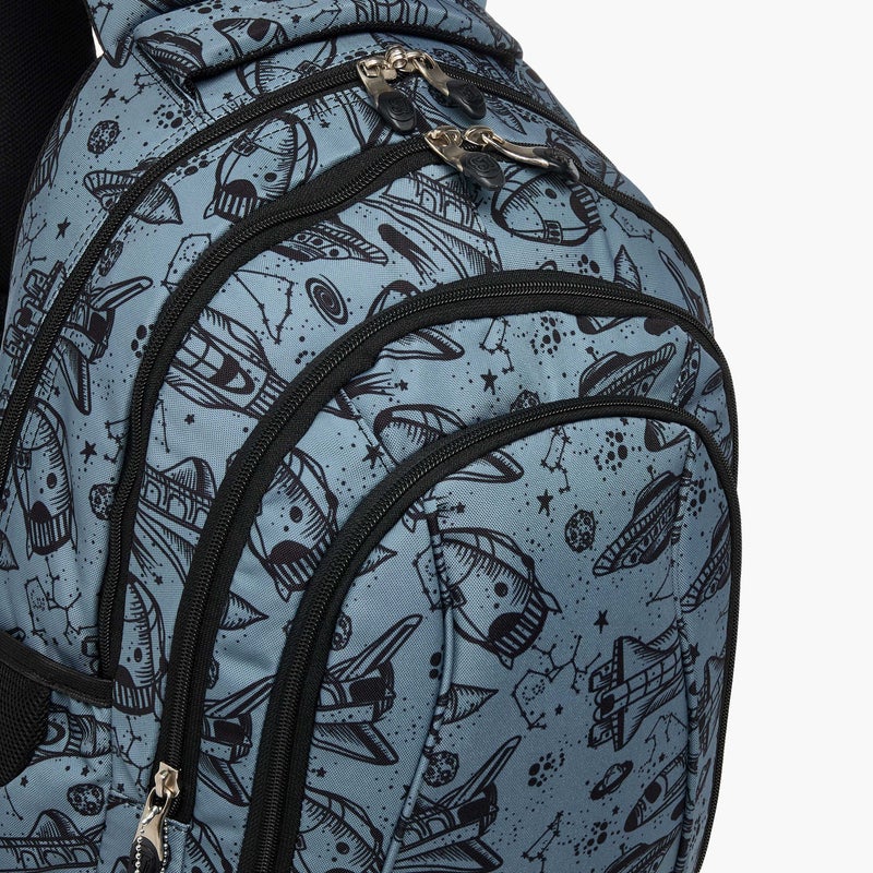 St.Right Backpack-Space-4 Cmprt-18 In-Boys (Polyester) Grey \ 30X20X45 - Image 5